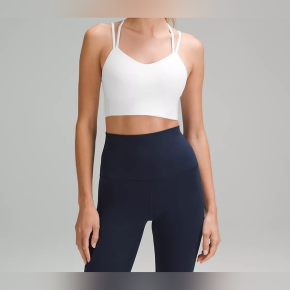Lululemon Multiple Sizes "Like a Cloud Longline Bra" Color White / NWT - Picture 1 of 6